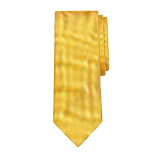 Solid Textured Tie - Yellow